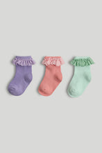 
                        
                          將圖片載入圖庫檢視器 Mothercare 3 Pack Pastel Lace Baby Socks
                        
                      