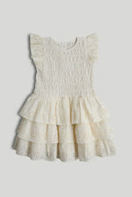 
                        
                          Load image into Gallery viewer, Mothercare Cream Broderie Smocked Dress
                        
                      
