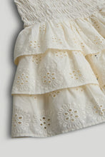 
                        
                          Load image into Gallery viewer, Mothercare Cream Broderie Smocked Dress
                        
                      