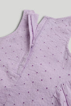 
                        
                          Load image into Gallery viewer, Mothercare Purple Broderie Dress
                        
                      