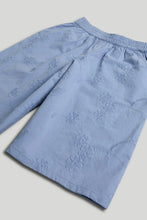 
                        
                          Load image into Gallery viewer, Mothercare Blue Broderie Blouse and Trousers Outfit
                        
                      