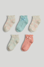 
                        
                          Load image into Gallery viewer, Mothercare 5 Pack Seashell Trainer Socks
                        
                      