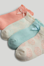 
                        
                          Load image into Gallery viewer, Mothercare 5 Pack Seashell Trainer Socks
                        
                      