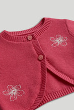 
                        
                          Load image into Gallery viewer, Mothercare Pink Dress, Knickers and Cardigan Outfit
                        
                      