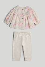 
                        
                          Load image into Gallery viewer, Mothercare Pink Blouse and Leggings Outfit
                        
                      