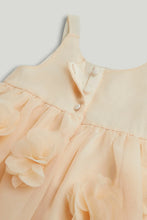 
                        
                          Load image into Gallery viewer, Mothercare Peach Flower Occasion Dress
                        
                      