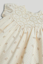 
                        
                          Load image into Gallery viewer, Mothercare Cream Dress, Cardigan, Knickers and Headband Outfit
                        
                      