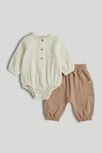 
                        
                          Load image into Gallery viewer, Mothercare Woven Bodysuit and Joggers Outfit
                        
                      