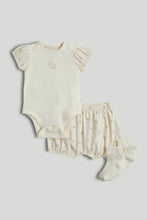 
                        
                          Load image into Gallery viewer, Mothercare Cream Cotton 3-Piece Outfit
                        
                      