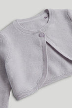 
                        
                          Load image into Gallery viewer, Mothercare Purple Dress, Cardigan, Knickers and Headband Outfit
                        
                      