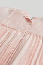 
                        
                          Load image into Gallery viewer, Mothercare Pink Pleated Dress, Knickers and Headband Outfit
                        
                      