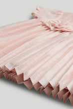 
                        
                          Load image into Gallery viewer, Mothercare Pink Pleated Dress, Knickers and Headband Outfit
                        
                      