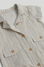 
                        
                          Load image into Gallery viewer, Mothercare Beige Striped Romper
                        
                      