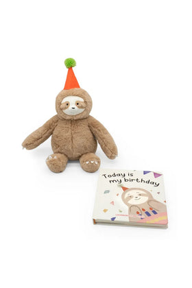 Learning Time Sloth Plush & Book 1