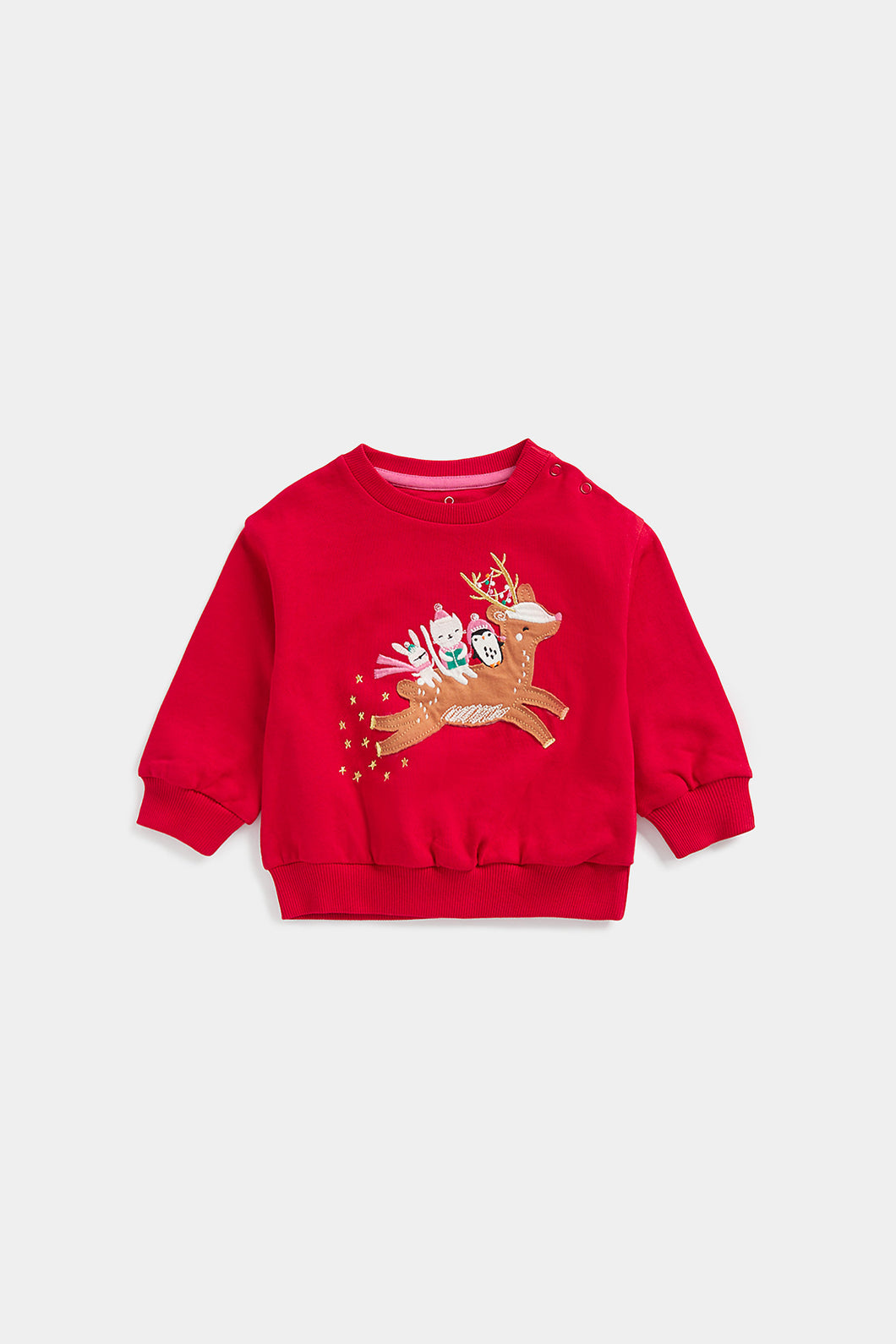 Mothercare Festive Red Sweat Top
