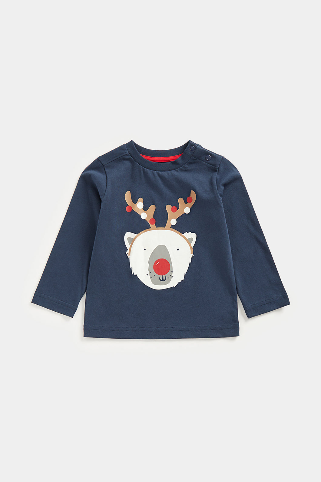 Mothercare Festive Bear Long-Sleeved T-Shirt