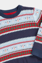 
                        
                          Load image into Gallery viewer, Mothercare Festive Fair Isle Knitted Jumper
                        
                      