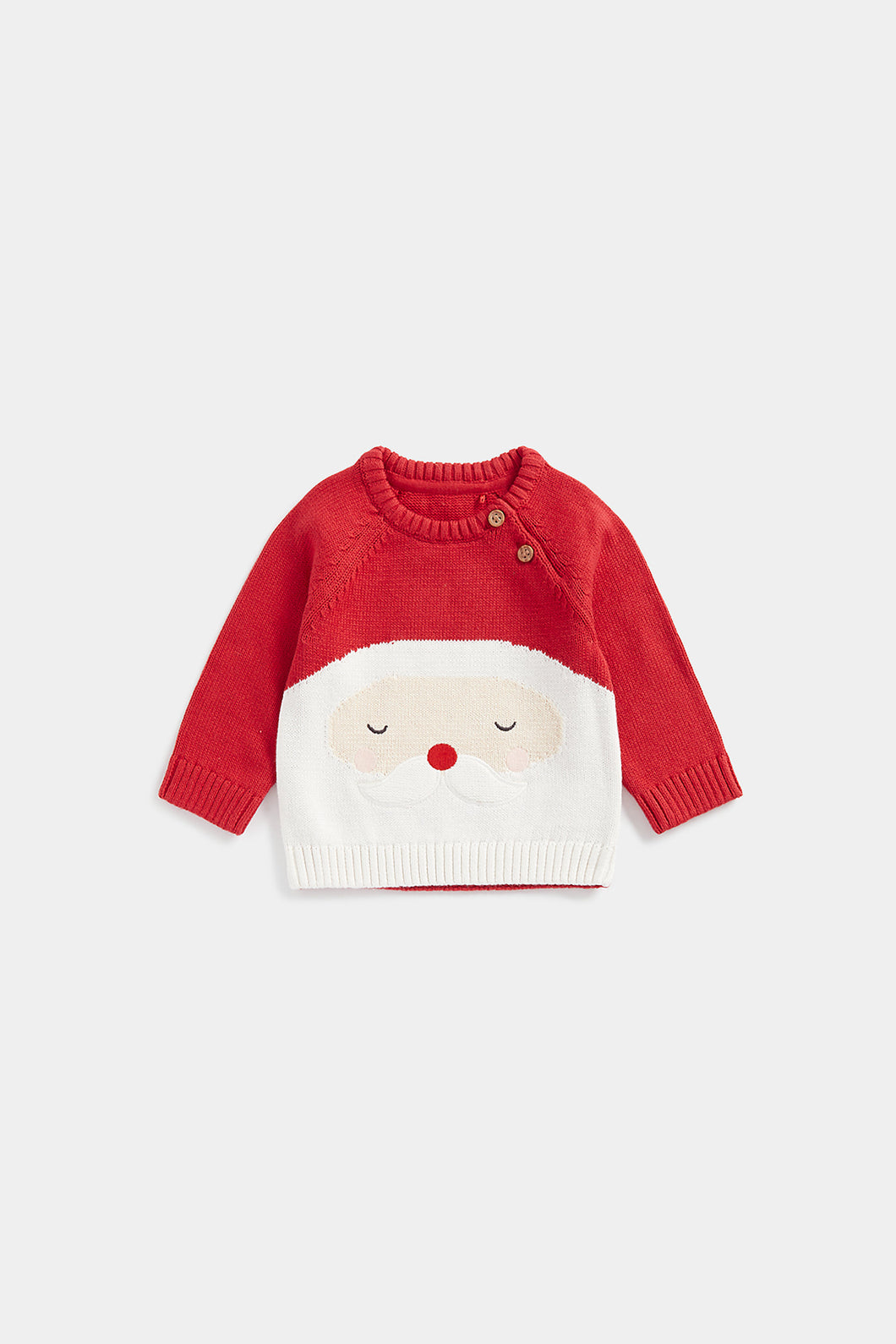 Mothercare Festive Santa Knitted Jumper