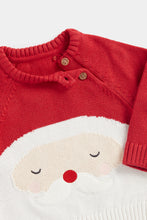 
                        
                          Load image into Gallery viewer, Mothercare Festive Santa Knitted Jumper
                        
                      