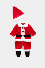 
                        
                          Load image into Gallery viewer, Mothercare Festive Santa All-in-One and Hat Set
                        
                      