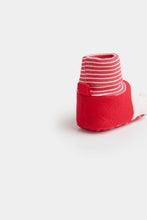 
                        
                          Load image into Gallery viewer, Mothercare Festive Santa Sock-Top Booties
                        
                      