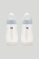 Mothercare 2 Pack Wide-Neck 260ml Bottles with Anti-Colic Teats - mothercare hong kong