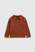 
                        
                          將圖片載入圖庫檢視器 Mothercare Brown Knitted Polo Top
                        
                      