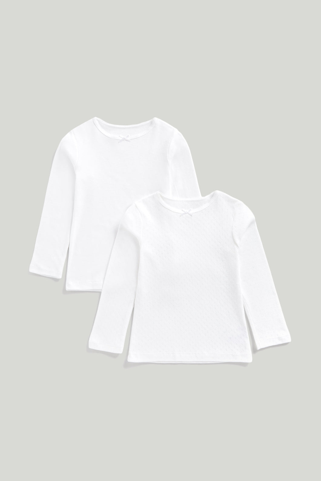 Mothercare 2 Pack Long-Sleeved Vests