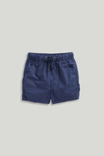 
                        
                          Load image into Gallery viewer, Mothercare Navy Pull-On Shorts
                        
                      