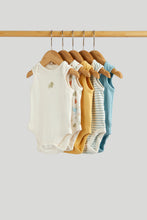 
                        
                          Load image into Gallery viewer, Mothercare Dinosaur Sleeveless Bodysuits - 5 Pack
                        
                      