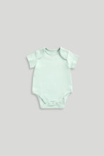 
                        
                          Load image into Gallery viewer, Mothercare Mint Short-Sleeved Bodysuits - 5 Pack
                        
                      