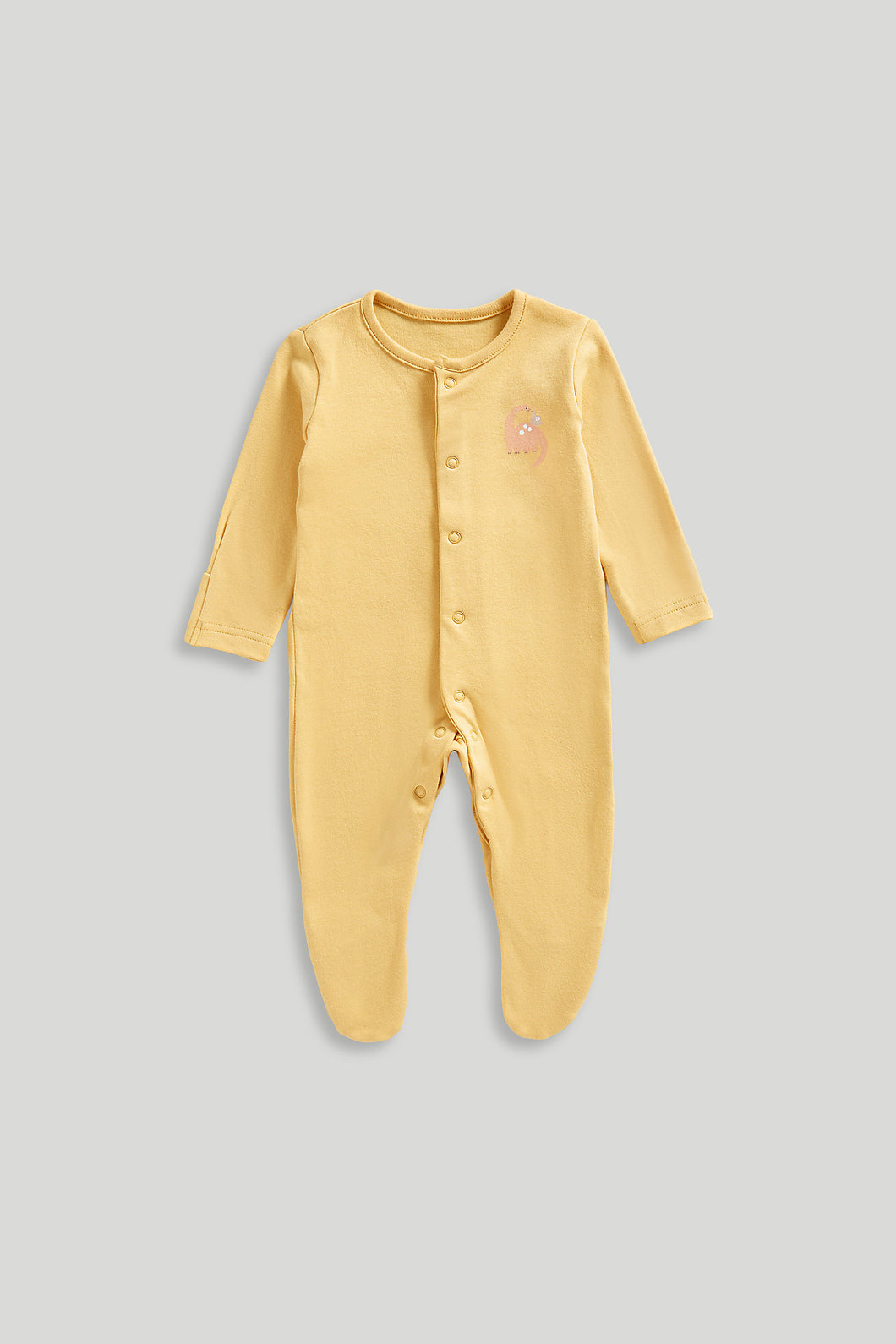 Mothercare Dinosaur Baby Sleepsuits - 3 Pack
