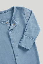 
                        
                          Load image into Gallery viewer, Mothercare My First Blue Footless Sleepsuits - 3 Pack
                        
                      