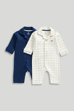 
                        
                          Load image into Gallery viewer, Mothercare All-in-One Baby Pyjamas - 2 Pack
                        
                      