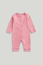 
                        
                          Load image into Gallery viewer, Mothercare My First Pink Footless Sleepsuits - 3 Pack
                        
                      