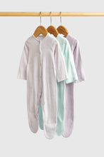 
                        
                          Load image into Gallery viewer, Mothercare Cat Baby Sleepsuits - 3 Pack
                        
                      