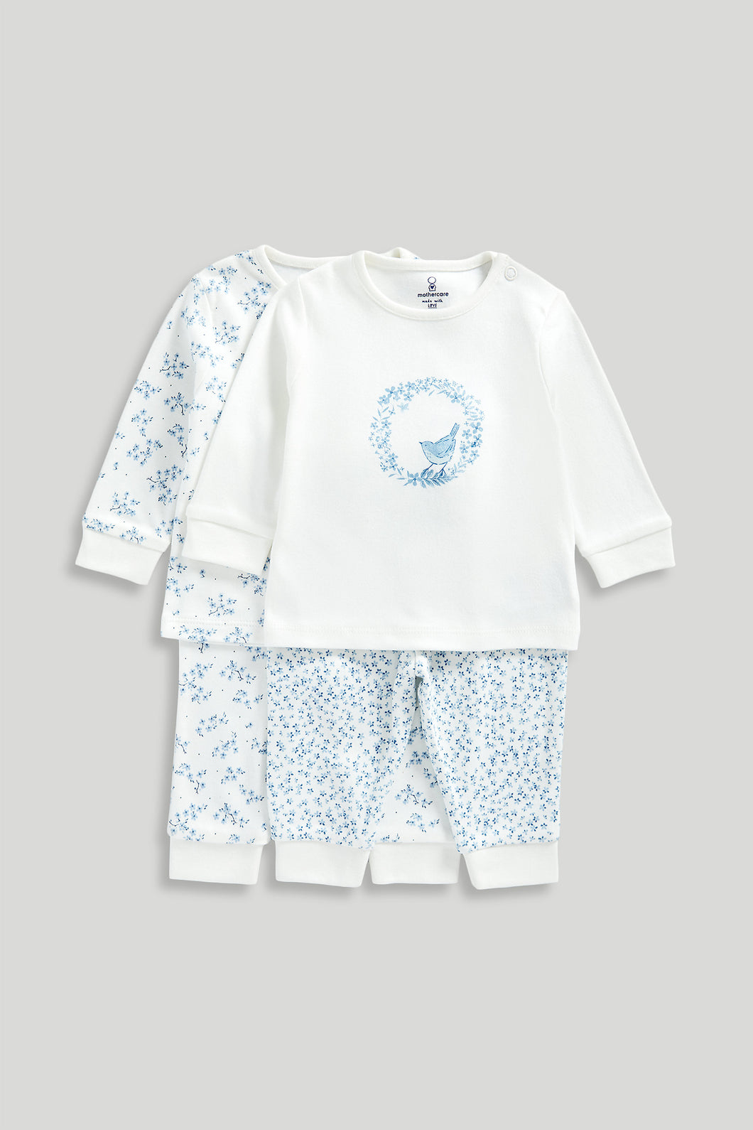 Mothercare Ditsy Baby Pyjamas - 2 Pack