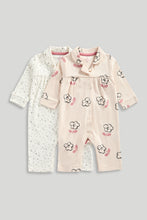 
                        
                          Load image into Gallery viewer, Mothercare All-in-One Baby Pyjamas - 2 Pack
                        
                      