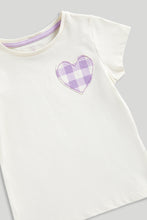 
                        
                          將圖片載入圖庫檢視器 Mothercare Gingham Heart T-Shirt
                        
                      
