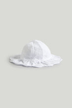 
                        
                          將圖片載入圖庫檢視器 Mothercare White Broderie UPF50+ Sun Hat
                        
                      