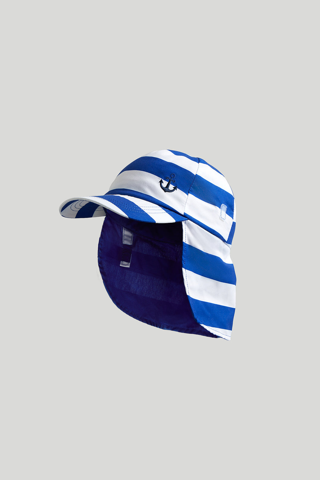 Mothercare Blue Striped Keppi Hat