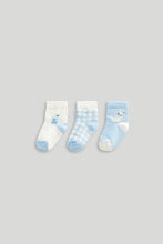 
                        
                          將圖片載入圖庫檢視器 Mothercare 3 Pack Blue Llama Baby Socks
                        
                      