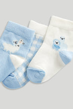 
                        
                          將圖片載入圖庫檢視器 Mothercare 3 Pack Blue Llama Baby Socks
                        
                      