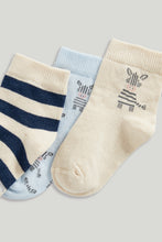 
                        
                          Load image into Gallery viewer, Mothercare 5 Pack Zebra Baby Socks
                        
                      
