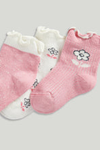 
                        
                          Load image into Gallery viewer, Mothercare 5 Pack Pink Flower Baby Socks
                        
                      