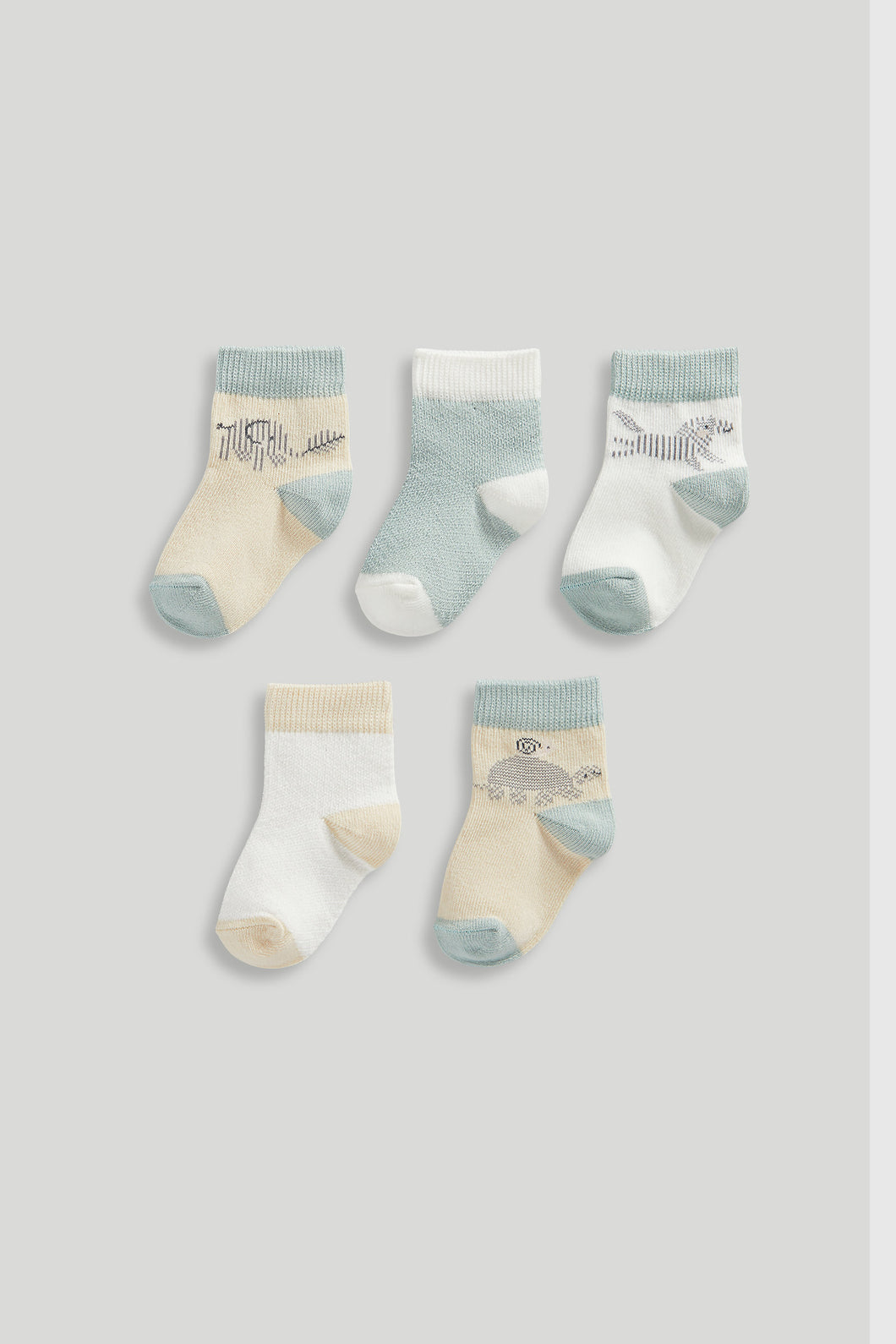 Mothercare 5 Pack Safari Baby Socks