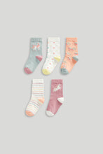 
                        
                          Load image into Gallery viewer, Mothercare 5 Pack Party Horse Socks
                        
                      