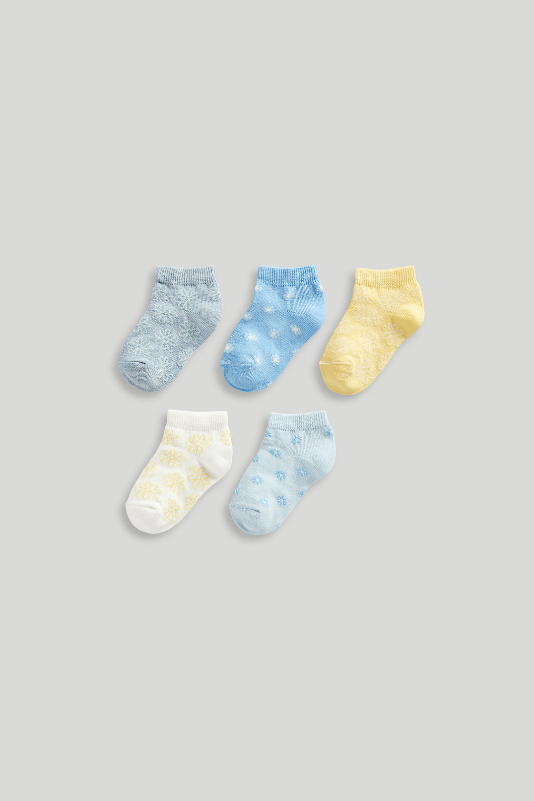 Mothercare 5 Pack Floral Trainer Socks