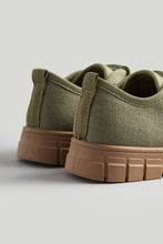 
                        
                          Load image into Gallery viewer, Mothercare Khaki Canvas Trainers
                        
                      