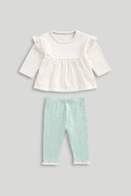 
                        
                          Load image into Gallery viewer, Mothercare Broderie Top and Leggings Set
                        
                      